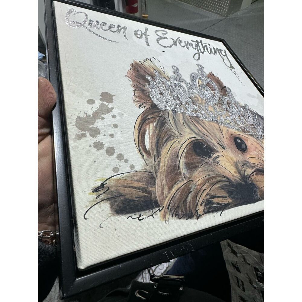 Yorkie Yorkshire Terrier Hanging Wall Sign Picture Wall Art/Tabletop Decor